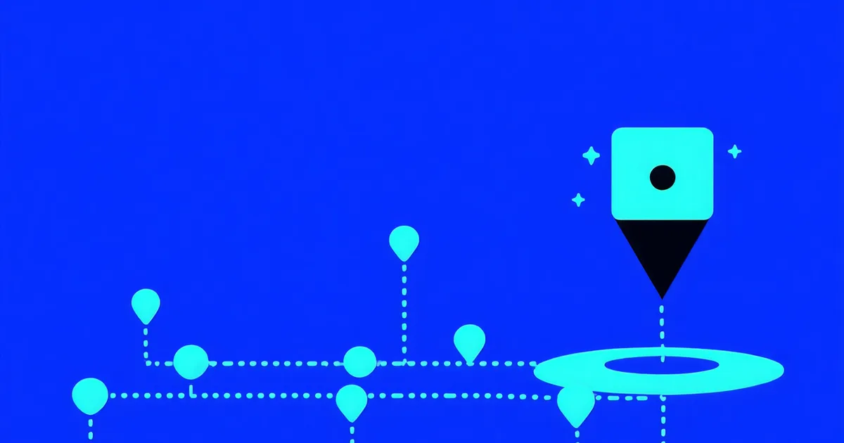 Abstract shipping and logistics visualization with location tracking elements