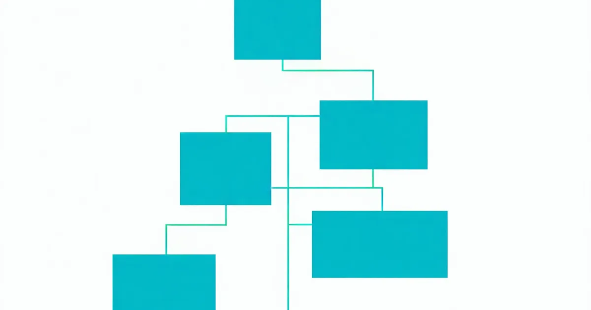 Abstract illustration of a structured playbook or framework with organized connected elements